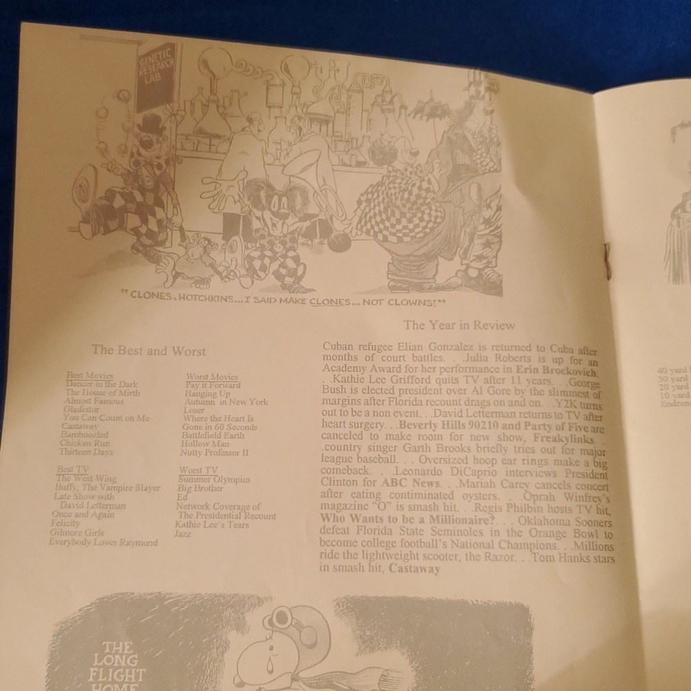 4/$20 VTG Nostalgic 2000 - 2001 pop culture yearbook insert - Picture 6 of 12